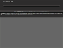 Tablet Screenshot of icc-color.de